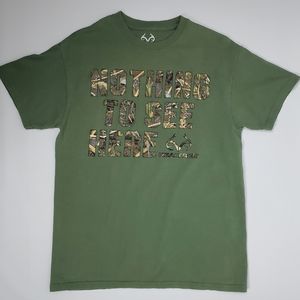 Realtree Original Mens Tshirt Green Nothing To See Here Offers Encouraged Size M